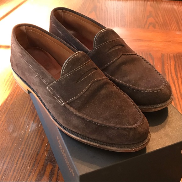 allen edmonds suede loafers